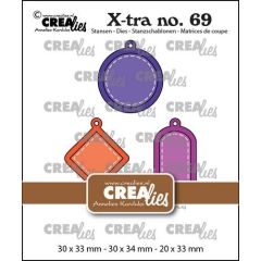 Crealies Xtra Charms set A CLXtra69 30 x 33 mm - 30 x 34 mm - 20 x 33 mm (115634/0889) *