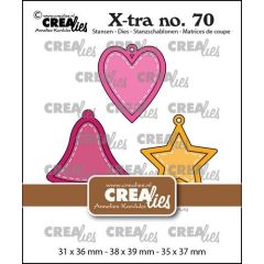 Crealies Xtra Charms set B CLXtra70 31 x 36 mm - 38 x 39 mm - 35 x 37 mm (115634/0890) *