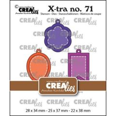 Crealies Xtra Charms set C CLXtra71 28x34mm - 22x38mm (115634/0891) *