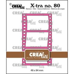 Crealies Xtra Filmstrip golvend verticaal CLXtra80 48x84mm (115634/0900) *