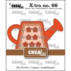 Crealies Xtra Gieter CLXTRA66 58 x 95 mm + 2 layers + small flowers  (115634/0886) *