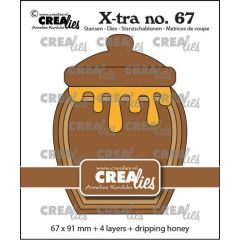 Crealies Xtra Honingpot CLXtra67 67 x 91 mm  (115634/0887) *
