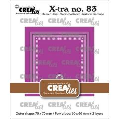 Crealies Xtra Kiekeboe vierkant CLXtra83 70x70mm *
