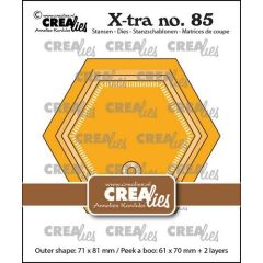 Crealies Xtra Kiekeboe zeshoek CLXtra85 71x81mm *
