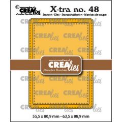 Crealies Xtra no. 48 ATC stippenlijn CLXtra48 55,5x80,9mm-63,5x88,9mm (115634/0868) *