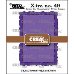 Crealies Xtra no. 49 ATC ruwe randen CLXtra49 53,3x78,9mm-63,5x88,9mm (115634/0869) *