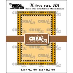 Crealies Xtra no. 53 ATC Kruissteek CLXtra53 63,5x88,9mm (115634/0873) *