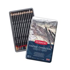 Derwent Tinted Charcoal Blik (12 stuks) (DCT2301690)