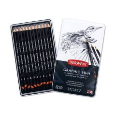 Derwent Graphic Pencils Soft (12) (9B-H) (DGP34215)