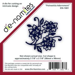 Die - Die-Namites - Poinsettia Adornment (DN-1081) (AFGEPRIJSD)