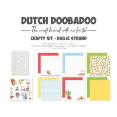 Dutch Doobadoo Crafty Kit Dagje strand 20x20cm 473.005.047*