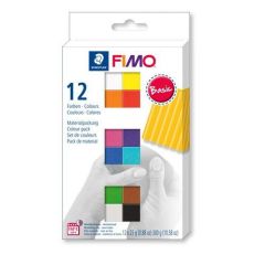Fimo soft colour pack 12 basic colours (8023 C12-1)