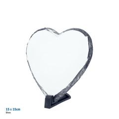 Sublimatie Foto Leisteen, hartvorm 15 x 15 cm - Glans (SPS.150.200.002)