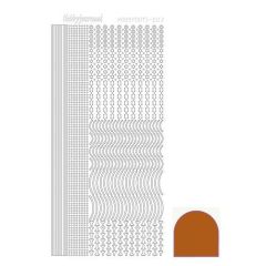 Hobbydots stickervel 002 - Brown (Mirror)