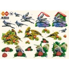 3D Knipvel - Card Deco - Vogels 02