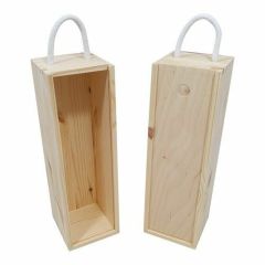 Houten Wijnkist 1 fles grenen met schuifdeksel 35cmx10,8cmx11cm (811720/0035)