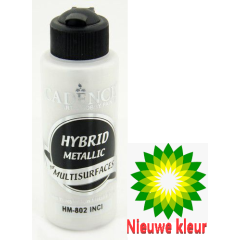 Cadence Hybride metallic acrylverf (semi mat) Parel 0802 120 ml (HM-0802)