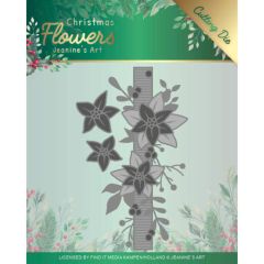 Die - Jeanine's Art -  Christmas Flowers - Poinsettia Border (AFGEPRIJSD)