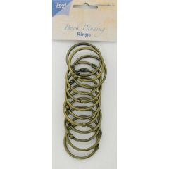 Joy! Crafts Boekbinders-ringen antiek koper 45mm 12st 430603/3933*