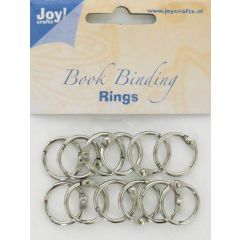 Joy! Crafts Boekbinders-ringen zilver 20mm 12st 430603/3920*