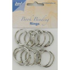 Joy! Crafts Boekbinders-ringen zilver 30mm 12st 430603/3922*