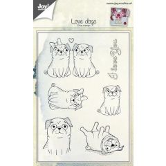 Joy! Crafts Clear stempel - Liefdes honden (006410/0442)*