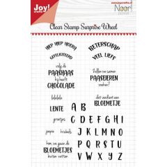 Joy! Crafts Clear stempel - Noor - Surprise wheel - tekst NL (006410/0531)*