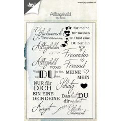 Joy! Crafts Clear stempel - Spreuken Duits - Alltagsheld (006410/0451)*