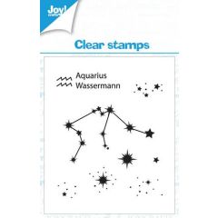 Joy! Crafts Clearstamp 7x7 cm - Aquarius - Waterman KreativDsein Design (006410/0565)*