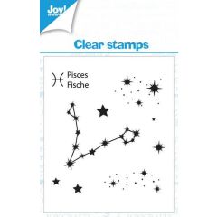 Joy! Crafts Clearstamp 7x7 cm - Pisces - Vissen KreativDsein Design (006410/0566)*