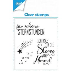 Joy! Crafts Clearstamp 7x7 cm - Sterne-Text DE-1 KreativDsein Design (006410/0567)*