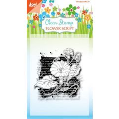 Joy! Crafts Clearstempel - Flower script 85x120 mm (006410/0387)*