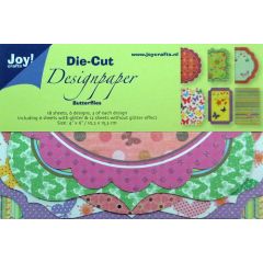 Joy! Crafts Die Cut Design Paper (18vel) Vlinders*