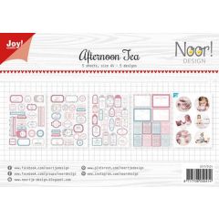 Joy! Crafts Labelvellen/knipvel - Afternoon tea A4 - 4/1 vel - 240/190 gr*