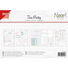 Joy! Crafts Labelvellen/knipvel  - Noor - Tea Party A4 - 1 knip-/4 labelvellen -190/240 gr*