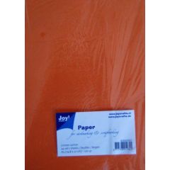 Joy! Crafts Linnen Karton - Oranje 8099/0007 A5 24vel/230gr*