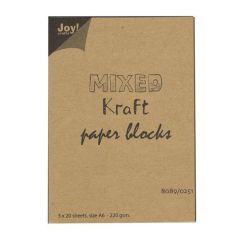 Joy! Crafts Mixed Kraft Paperbloc A6 8089/0251 3x20 vel - 220 gr.