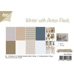 Joy! Crafts Papierset - Design - Winter met Anton Pieck A4 -10 vel - 2 knip/4x2 designs dubbelzijdig - 200*