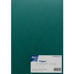 Joy! Crafts Papierset linnen structuur - donker groen 8099/0250 A5 20 vel*