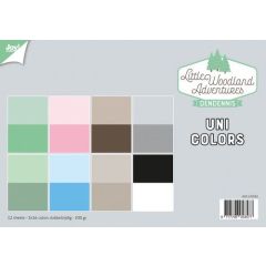 Joy! Crafts Papierset - LWA - Uni Colors 12 vel - 3 x16 kleuren - 200 gr