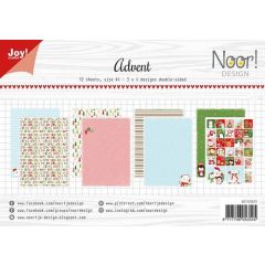 Joy! Crafts Papierset - Noor - Design Advent A4 -12 vel - 3x4 designs dubbelzijdig - 200g*