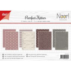 Joy! Crafts Papierset - Noor - Purrfect Kitties A4 -12 vel - 3x4 designs dubbelzijdig geprint - 20*