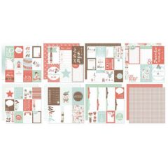 Joy! Crafts Scrap Designpapier - Project Life - December 30,5x30,5 cm - 2x4 designs dubbelzijdig - 200 gr*