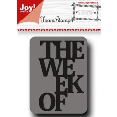 Joy! Crafts Scrap Foamstempel - The week (006410/0456)*