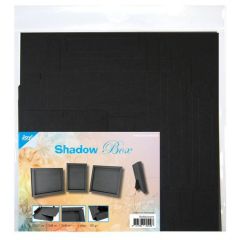 Joy! Crafts Shadow box 3 maten - zwart 8089/0272 172x172/130x180/150x180mm*