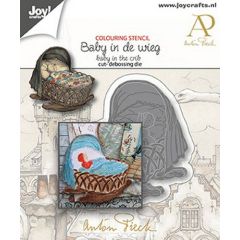 Joy! Crafts Snij-debosstansmal - Anton Pieck - Baby in de wieg 115637/1610 60x61 mm*