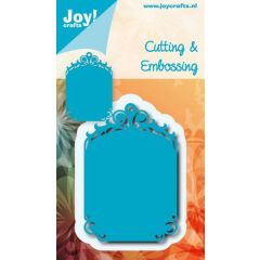 Joy! Crafts Snij- embos stencil - Tag blauwe mal 50x74,5 mm*