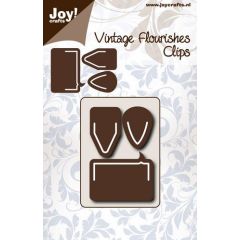 Joy! Crafts Snijstencil - Vintage flourishes clips (3st) 65x45/65x45/65x45 mm*