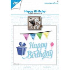Joy! Crafts Stansmal - Happy birthday 41x74 mm*