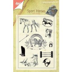 Joy! Crafts Stempel - Paarden 105x150 mm (006410/0384)*